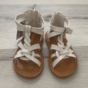 Brand new white Kenzie Toddler Gladiator Sandals